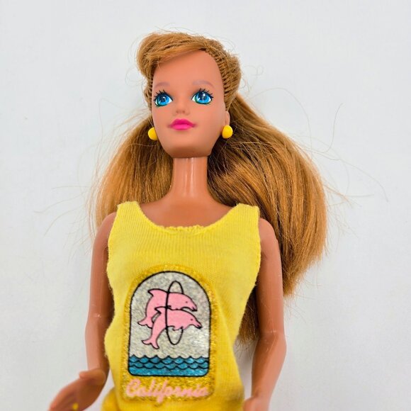 Vintage 1993 Camp Midge Barbie Doll Red Hair Sleeping Bag 11077 Mattel Read - Picture 12 of 16